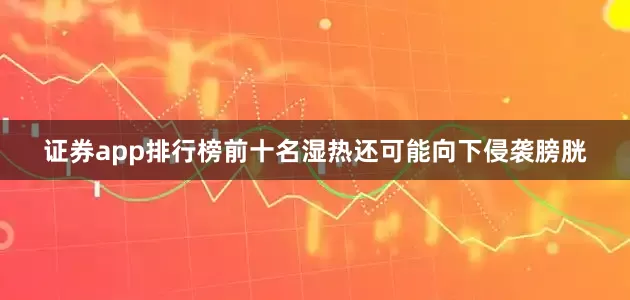 证券app排行榜前十名湿热还可能向下侵袭膀胱